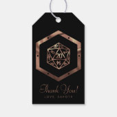 RPGサイコロ | 銅テーブルトップRoleplayerありがとう ギフトタグ (裏面)