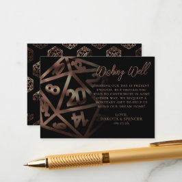 RPGサイコロ | 銅ファンタジーテーブルトップゲーマーウィッシュリスト エンクロージャーカード