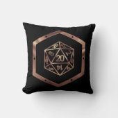 RPGサイコロ | 銅ファンタジーレトロテーブルトップPnPゲーマー クッション (正面)