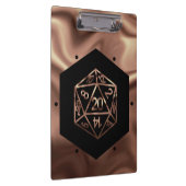 RPGサイコロ | 銅ファンタジーレトロテーブルトップPnPゲーマー クリップボード (右)