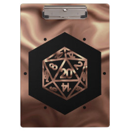 RPGサイコロ | 銅ファンタジーレトロテーブルトップPnPゲーマー クリップボード