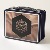 RPGサイコロ | 銅ファンタジーレトロテーブルトップPnPゲーマー メタルランチボックス (正面)