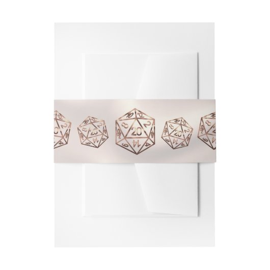 RPGサイコロ | 銅ファンタジーレトロテーブルトップPnPゲーマー 招待状ベリーバンド (正面例)