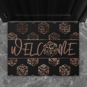 RPGサイコロ | 銅ファンタジー卓上ゲーマーウェルカム ドアマット