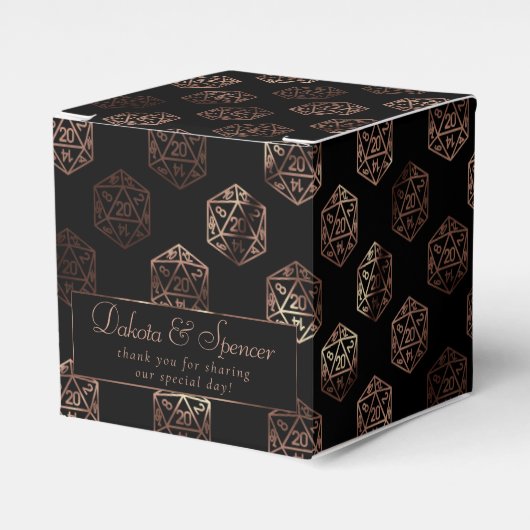 RPGサイコロ | 銅ファンタジー卓上ゲーマーカスタム フェイバーボックス (正面サイド)