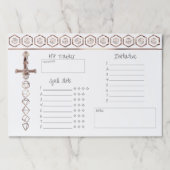 RPGサイコロ | 銅ファンタジー卓上ゲーマーセッション ペーパーパッド (正面)