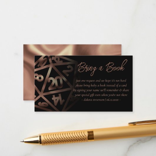 RPGサイコロ | 銅ファンタジー卓上図書要求 エンクロージャーカード (正面/裏面インサイチュ)