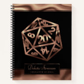 RPGサイコロ | 銅卓上PnPゲーマーグラフ紙 ノートブック (正面)
