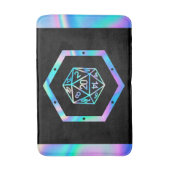 RPGサイコロ | Holo Old School Tabletop PnP Roleplayer バスマット (正面縦)