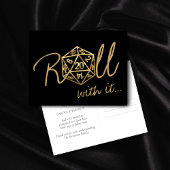 RPGシルバーサイコロ |テーブルトップゲーマーの日付の変更 ポストカード