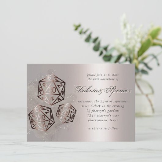 RPGスプラッシュ | 銅シェンファンタジー卓上ゲーマー 招待状 (スタンド正面)