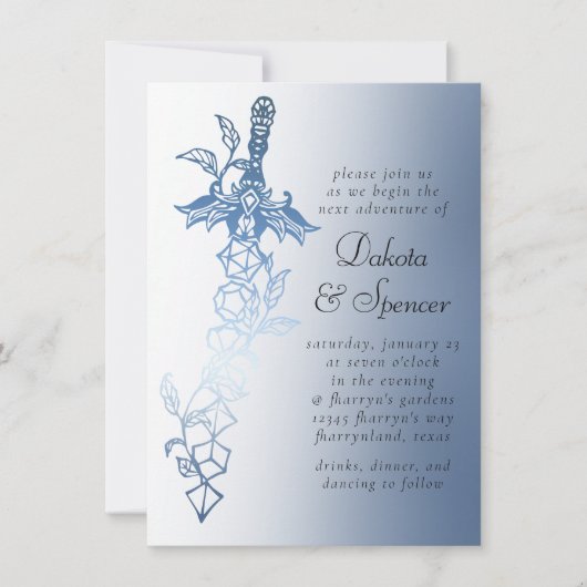 RPGソードラックス | ブルーシェンファンタジー卓上ゲーマー 招待状 (正面)