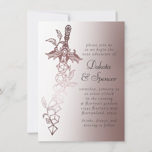 RPGソードラックス | マウヴファンタジー卓上ゲーマー 招待状 (正面)