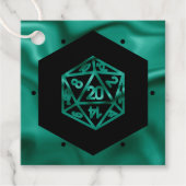 RPGダイス | エメラルドファンタジーテーブルトップゲーマーカスタム フェイバータグ (正面)