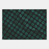 RPGダイス | エメラルドファンタジー テーブルトップ レトロゲーマー ラッピングペーパーシート (正面3)