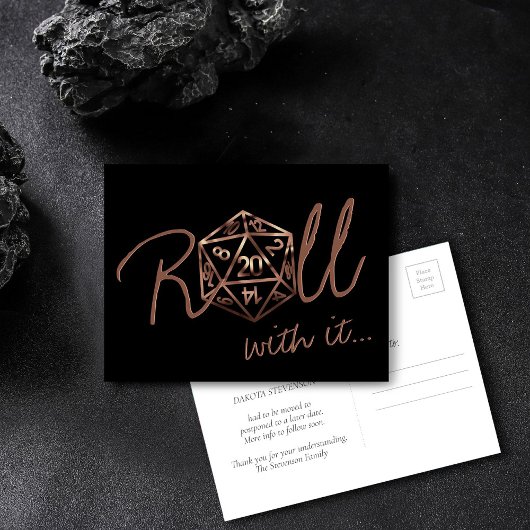 RPGダイス | カッパーテーブルトップゲーマーの日程変更 ポストカード