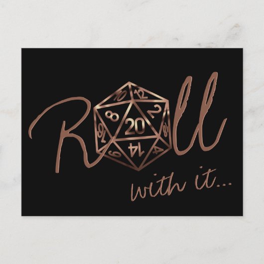 RPGダイス | カッパーテーブルトップゲーマー日程変更 ポストカード (正面)