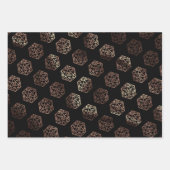 RPGダイス | カッパー ファンタジー レトロ テーブルトップ PnP ゲーマー ラッピングペーパーシート (正面)