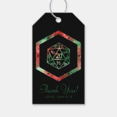 RPGダイス | クリスマスファンタジーテーブルゲームカスタム ギフトタグ (正面)