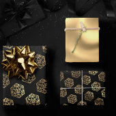 RPGダイス | ゴールドファンタジーレトロテーブルトップPnPゲーマー ラッピングペーパーシート