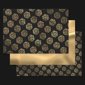 RPGダイス | ゴールドファンタジー レトロ テーブルトップ PnP ゲーマー ラッピングペーパーシート