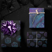 RPGダイス | ネビュラ ファンタジー レトロ テーブルトップ PnP ゲーマー ラッピングペーパーシート