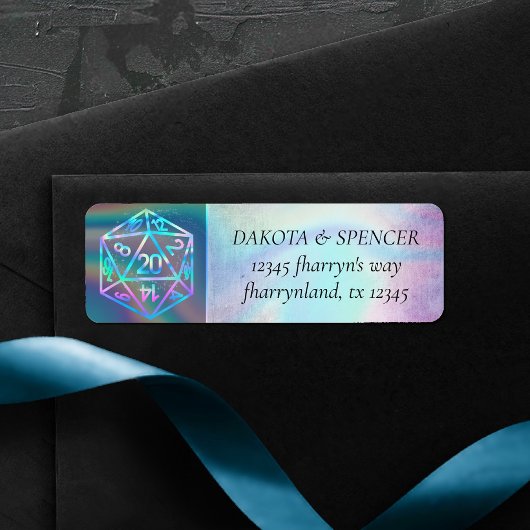 RPGダイス | ホロファンタジーテーブルトップPnPゲーマーの住所 ラベル