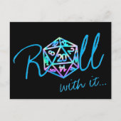 RPGダイス | ホロファンタジー テーブルトップ ゲーマー 延期 ポストカード (正面)