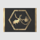 RPGドラゴン | ゴールドファンタジーテーブルトップPnPゲーマー用ダイス 薄葉紙 (正面)