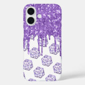 RPGドリップ |パープルファンタジーテーブルトップRoleplayerサイコロ Case-Mate iPhoneケース (裏面)