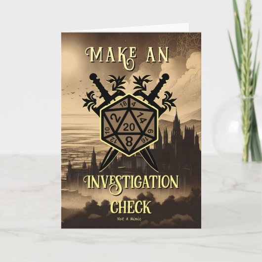 RPGハッピーバースデー冒険家誕生日カード サンキューカード (正面)