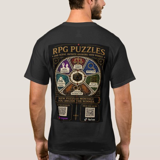 RPGパズルグッズ Tシャツ (裏面)