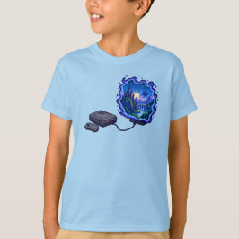 RPGファンタジービデオゲーム コンソールポータルアート Tシャツ