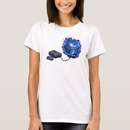 RPGファンタジービデオゲーム コンソールポータルアート Tシャツ