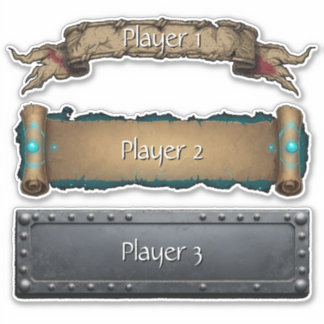 RPGファンタジー名札ステッカー パックセット シール