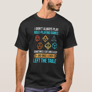 Rpgペンと紙ロール遊のゲームサイコロロールプレイイン Tシャツ