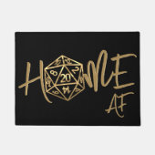 RPGホームAF | 金ゴールドファンタジーテーブルトップゲーマーウェルカム ドアマット (正面)