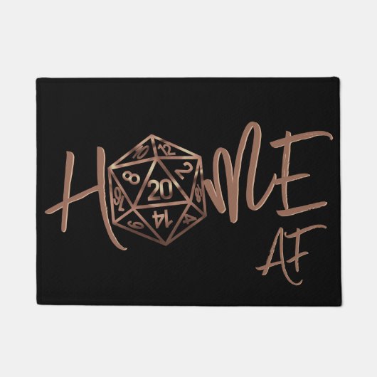 RPGホームAF | 銅ファンタジー卓上ゲーマーサイコロ ドアマット (正面)