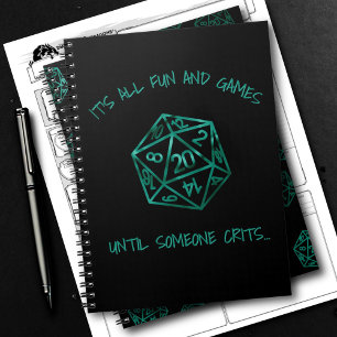 RPGユーモア   がティール（緑がかった色）するまでおもしろいとゲーム ノートブック
