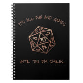RPGユーモア | 銅おもしろいとゲームまでDMスマイル ノートブック (正面)
