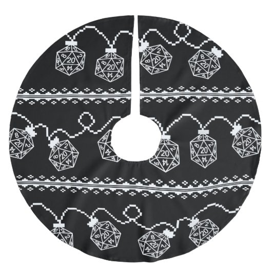 RPGライトクラシック | ファンタジー卓上ゲーマーサイコロ ブラッシュドポリエステルツリースカート (正面)