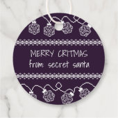 RPGライトパープル | ファンタジー卓上ゲーマーサイコロ フェイバータグ (裏面)