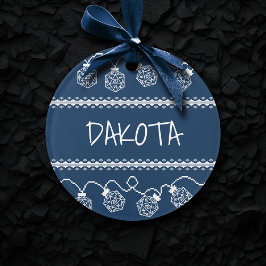 RPGライトブルー | ファンタジー卓上ゲーマーサイコロ オーナメント