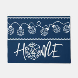 RPGライトブルー | ファンタジー卓上ゲーマーサイコロ ドアマット