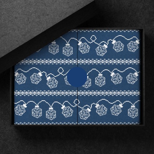 RPGライトブルー | ファンタジー卓上ゲーマーサイコロ 薄葉紙