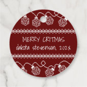 RPGライト赤 | ファンタジー卓上レトロゲーマーサイコロ フェイバータグ (裏面)