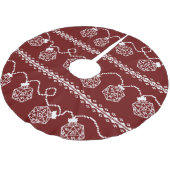 RPGライト赤 | ファンタジー卓上レトロゲーマーサイコロ ブラッシュドポリエステルツリースカート (アングル)