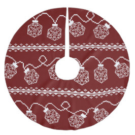 RPGライト赤 | ファンタジー卓上レトロゲーマーサイコロ ブラッシュドポリエステルツリースカート