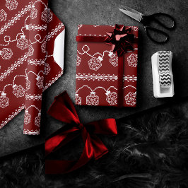 RPGライト赤 | ファンタジー卓上レトロゲーマーサイコロ ラッピングペーパー