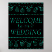 RPGライト | ティール（緑がかった色）ファンタジーテーブルトップゲーマーウェルカム ポスター (正面)